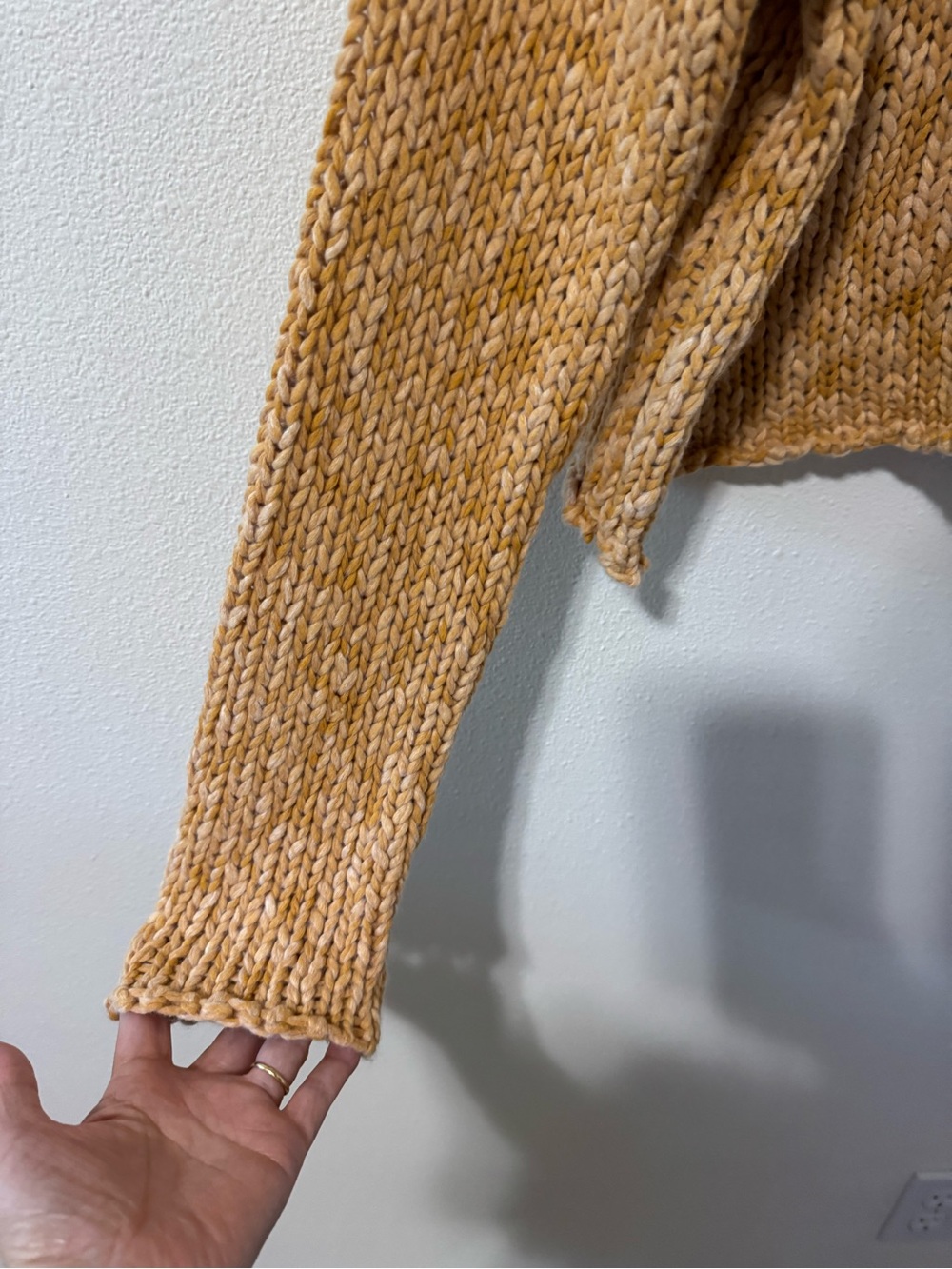 Free People Opal Roll Neck Sweater Sweet Potato Orange Relaxed Boxy NWT-Medium - Picture 6 of 12